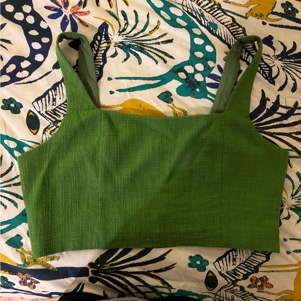 A&F cropped tweed top